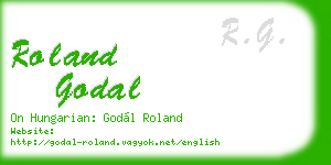 roland godal business card